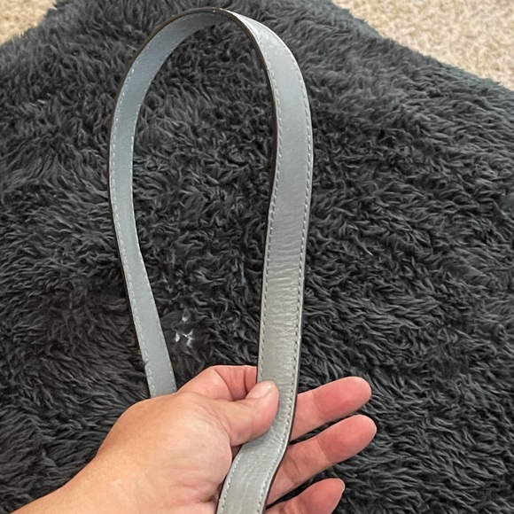 🎄🎄🎄Coach Leather Purse Strap EUC Slate - Picture 4 of 4